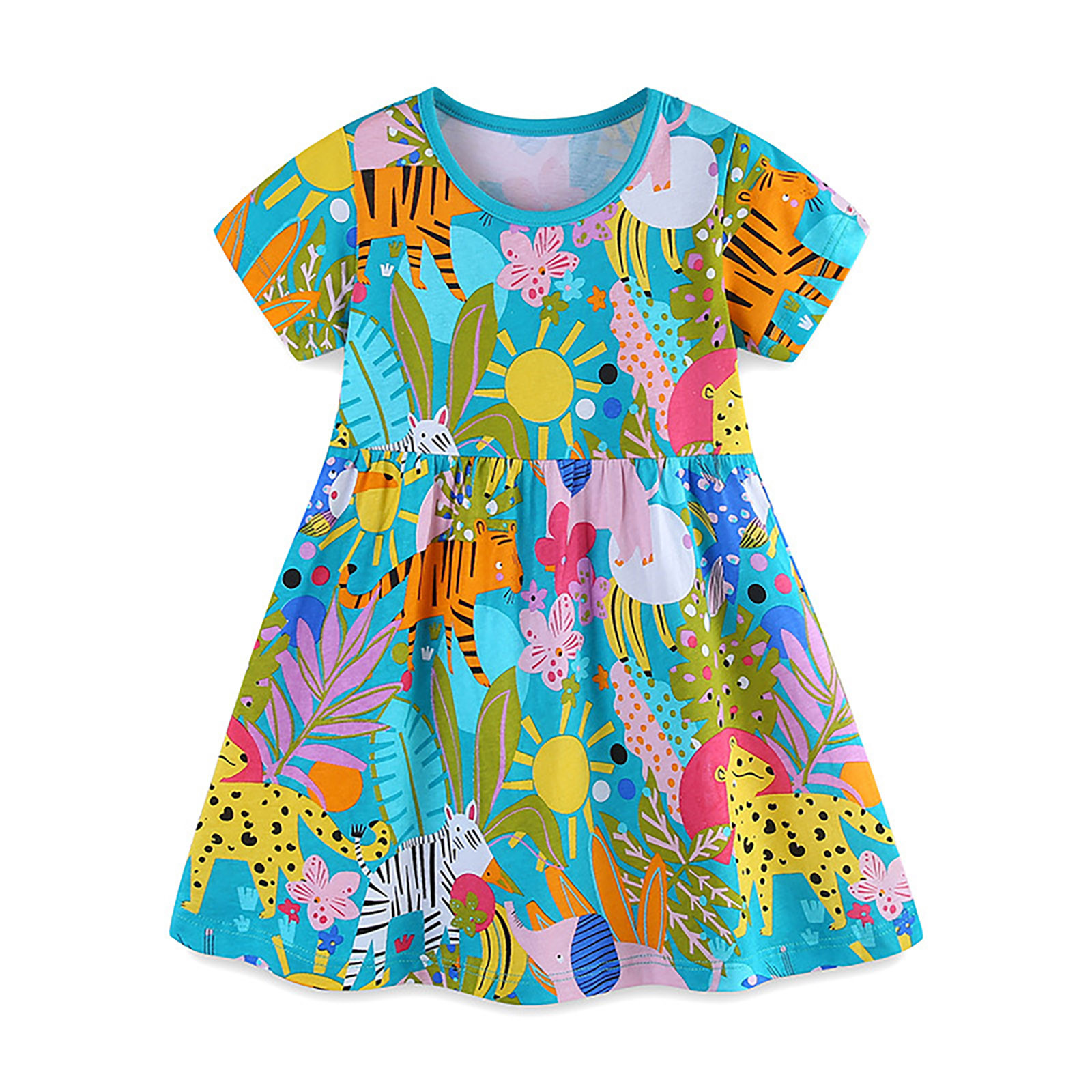 Girl Dresses Size 10-12 Easter Dresses Birthday Party Princess Dress Sundress Trendy Spring Summmer Outfit Fashion Cothes #Sky Blue 3-4 Years